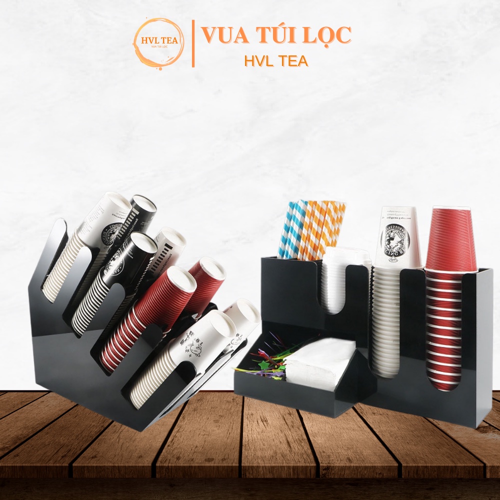 Kệ để cốc giấy, trà sữa, tiện lợi gọn gàng cho cửa hàng - HVL TEA