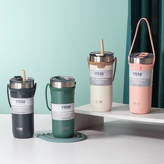 Ly giữ nhiệt Tyeso Tumbler 710ml Size To, cốc giữ nhiệt inox 304 Fan House, Bình Giữ Nhiệt Nóng Lạnh