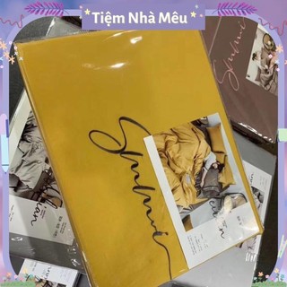 Bộ Chăn Ga Gối Lụa ✨ m6/m8/2m - Tiệm Nhà Mêu✨Set 4 Món Tencel Basic Màu Trơn Chữ Sumoi (Nhiều Màu - Vol2)