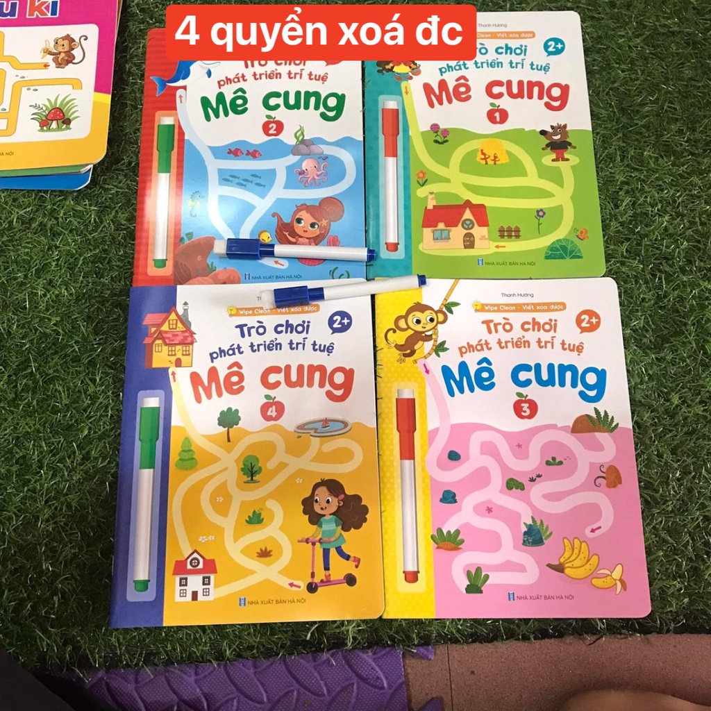Tập tô vẽ thông minh xóa được - Đồ chơi Giáo dục toàn diện Montessori cho bé từ 2 3 4 5 tuổi