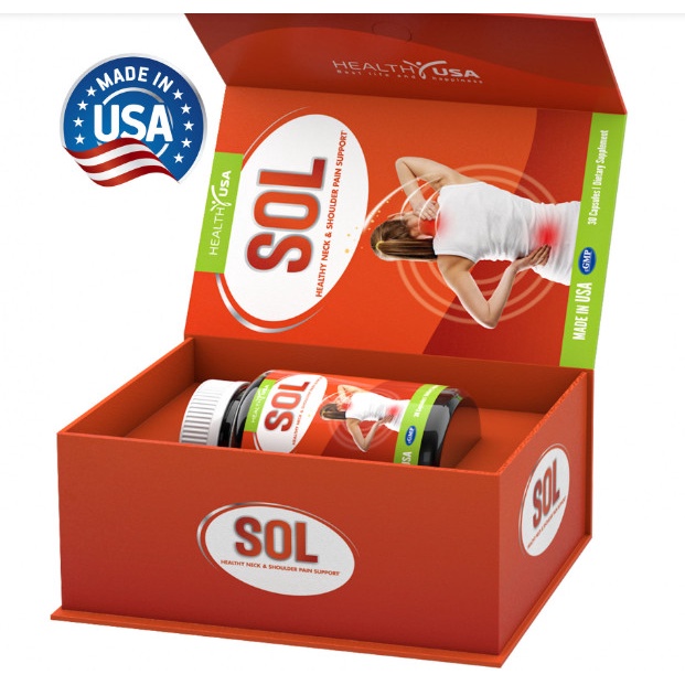 Viên Vai Gáy SOL - Nhập Khẩu Mỹ - GIẢM ĐAU CỨNG VAI CỔ GÁY -  GIẢM TÊ BÌ CHÂN TAY