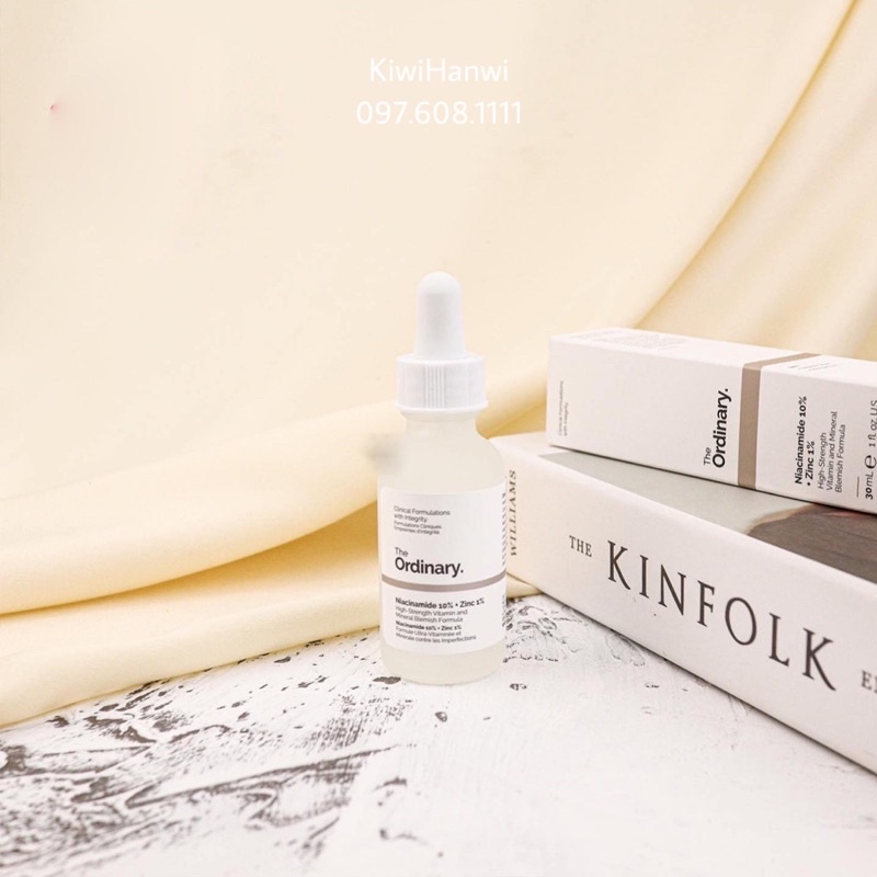 Serum The Ordinary Niacinamide 10% + Zinc 1% 30ml Giúp Cân Bằng Bã Nhờn Làm Sáng Da Thu Nhỏ Lỗ Chân Lông