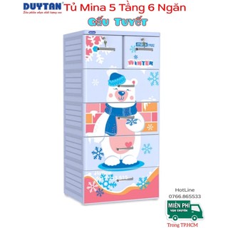 { Tổng kho giá rẻ }Tủ quần áo nhựa Duy Tân MINA & TABI 5 Tầng 6 Ngăn - Nhiều Mẫu Xinh