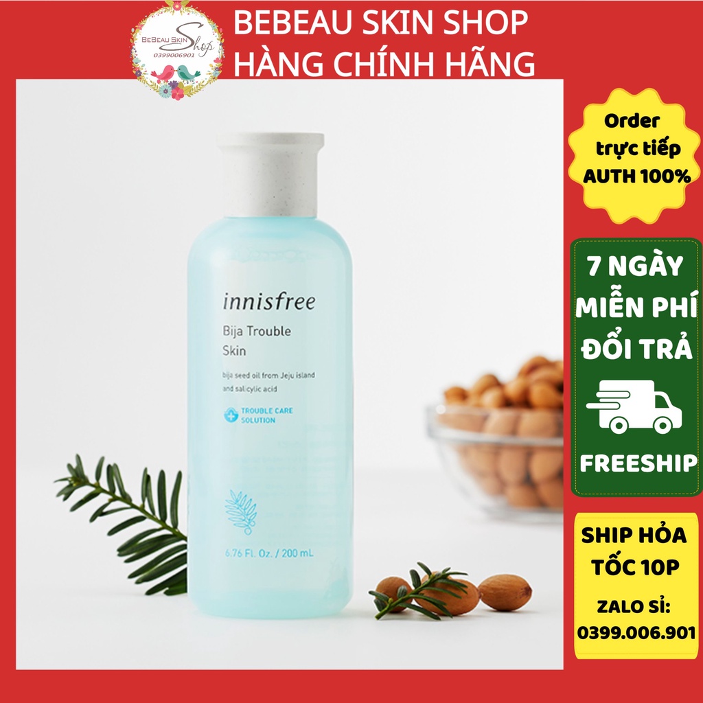 Nước Hoa Hồng Dành Cho Da Mụn Innisfree Jeju Bija Trouble Skin