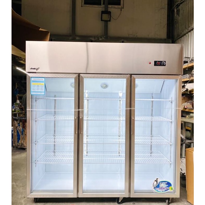 Tủ mát inox 3 cánh kính 1250L