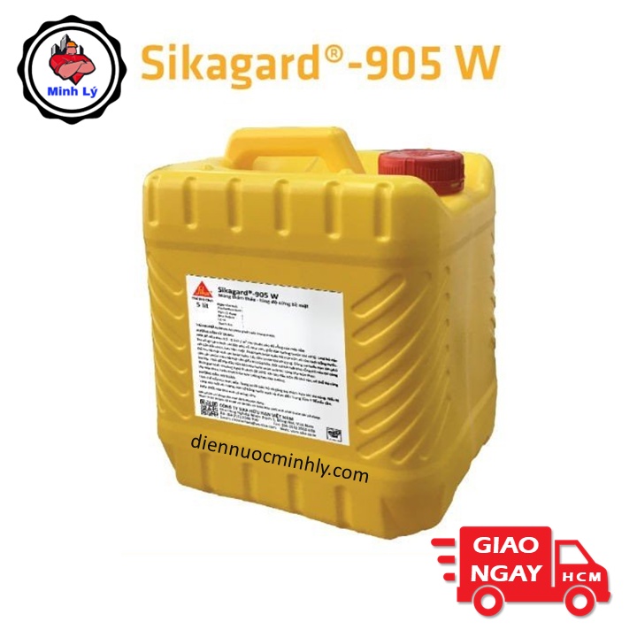 Sika - Màng Lỏng Chống Thấm Trong Suốt, Chống ố, Chống Rêu Mốc, Thẩm Thấu Nhanh SIKAGARD 905W (Can 5L)