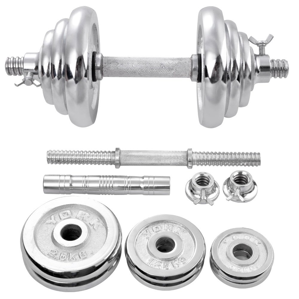 OneTwoFit tạ tập tay barbell Barbell Dumbbell  Weight 20kg +30cm Barbell bar Bộ đĩa tạ tập gym 20kg OT010