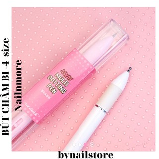 [Nailnmore] Bút chấm bi tạo kiểu móng tay Multi dotting pen 4 way (1pcs)