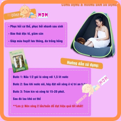 Combo 3 Hộp Lá xông tắm thảo dược Cung Đình - phục hồi sức khỏe sau sinh - Bảo nhiên / Làm Đẹp Cung Đình (Việt Nam)