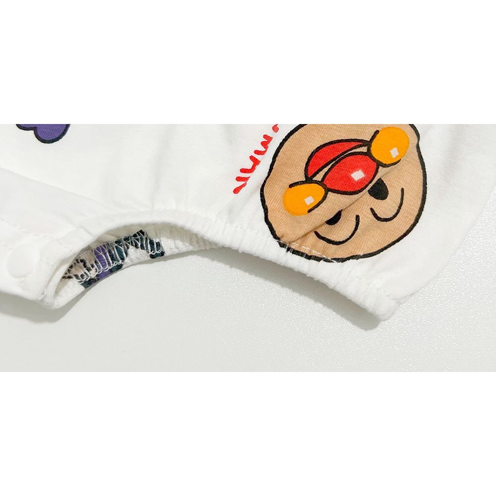 Yếm mùa hè cho bé chất cotton họa tiết mặt hề ngộ nghĩnh đáng yêu cho bé sơ sinh.