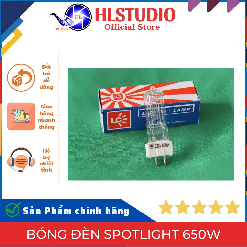 Bóng đèn spotlight 650w giá rẻ HL Studio
