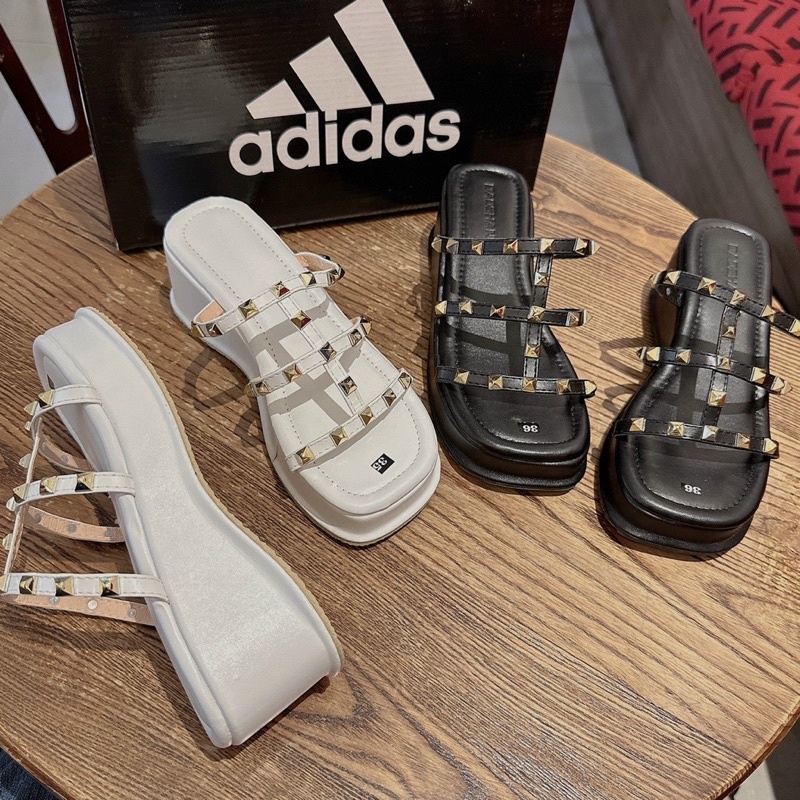 DÉP XUỒNG 7 PHÂN QUAI DÂY ĐINH VALENTINO SIÊU HOT