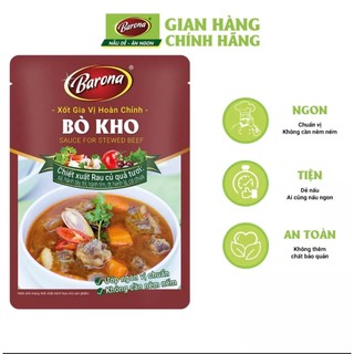 Gia Vị Bò Kho Barona 80g ướp ngon chuẩn vị không cần nêm nếm
