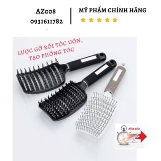 Lược gỡ rối, tạo phồng tóc,lược sấy tạo kiểu tóc bán nguyệt cỡ lớn AZ008