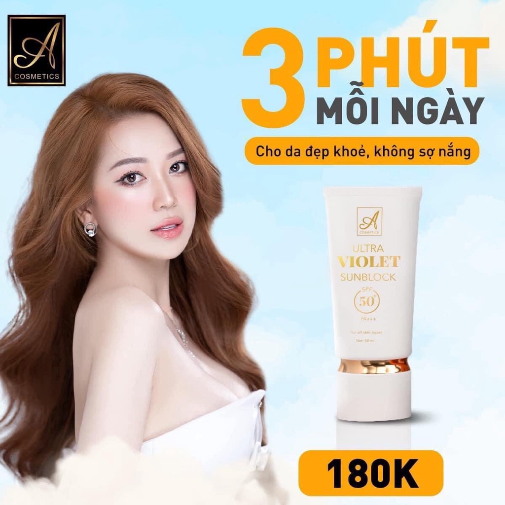 [MẪU MỚI 2023] KEM CHỐNG NẮNG ULTRA VIOLET SUNBLOCK A COSMETICS