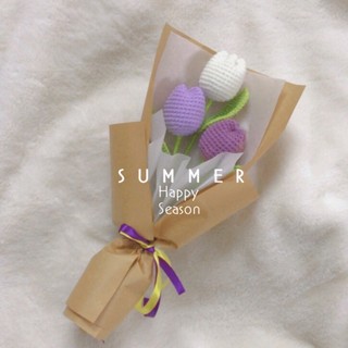 Bó hoa tulip handmade bằng len🌷🌷