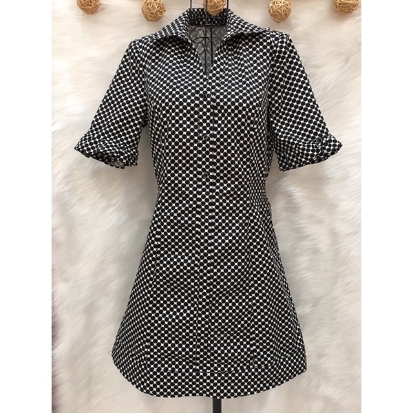 (#Đ40)Váy Đầm Sơ Mi Thanh Lịch 2 hand - Size M