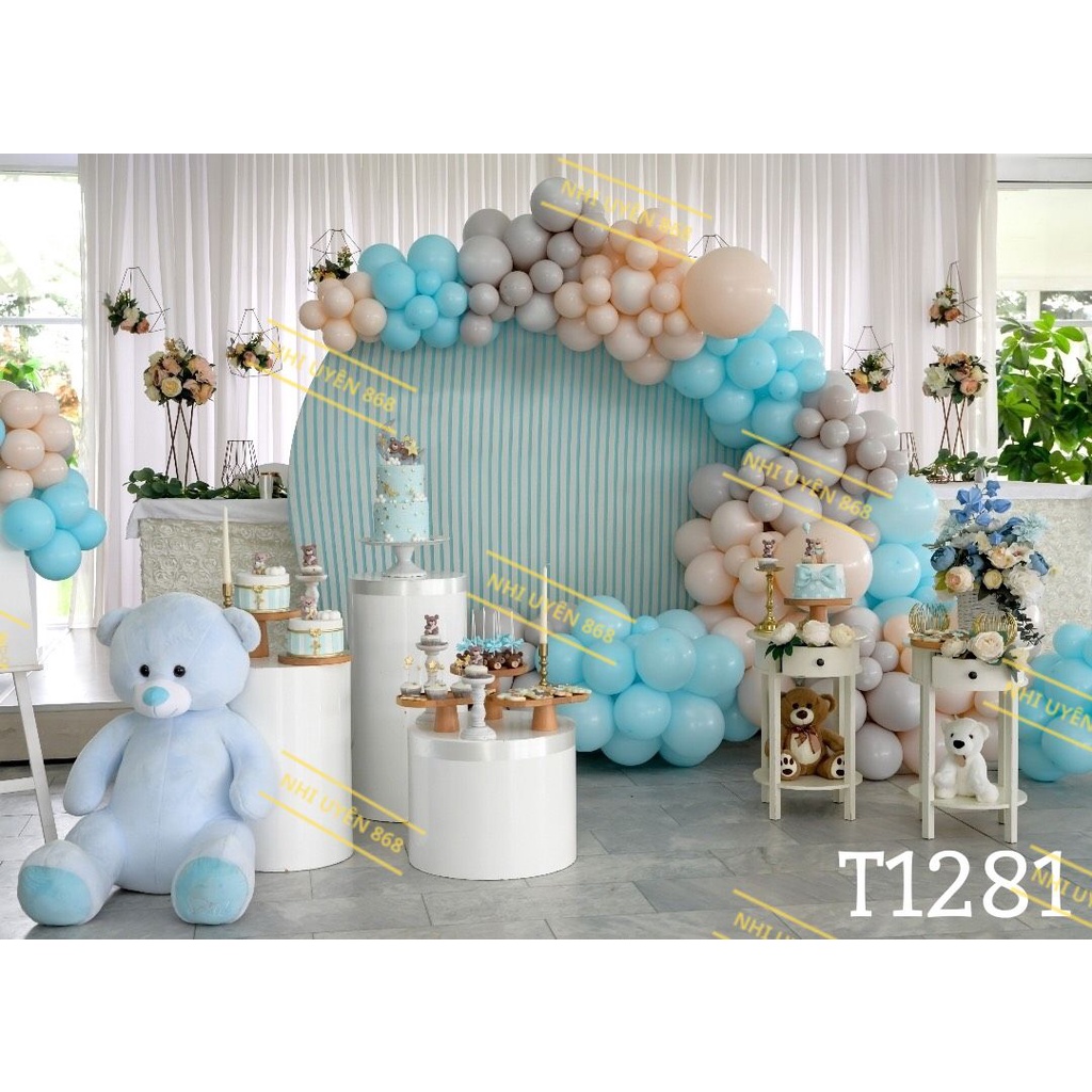 Thảm vải chụp ảnh / Thảm vải treo tường / Tranh vải decor tiệc sinh nhật (mã T1281)