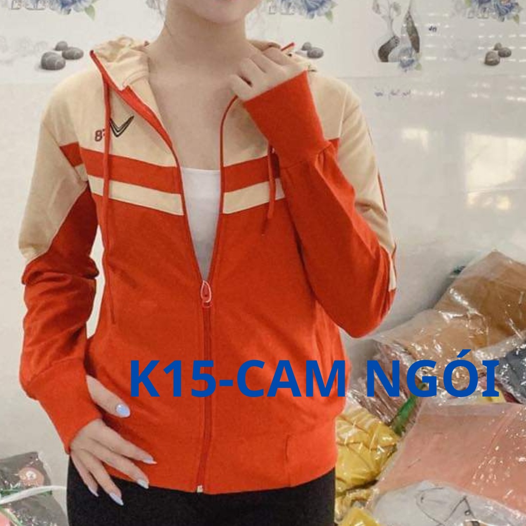 Áo khoác cotton da cá cao cấp 5 Túi K15 từ 40kg đến dưới 63kg