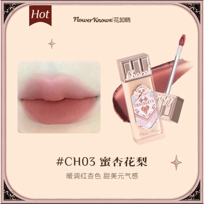 Son Flower Knows Chocolate Series Cloud Lip Cream