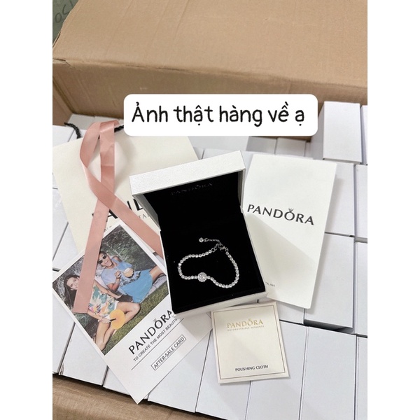 Vòng tay pandora đá hình tròn sáng cực đẹp