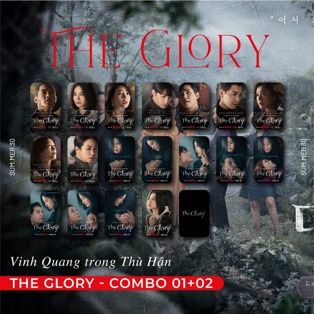 Sum.mer30 - Set 9 card bo góc The Glory Vinh Quang Trong Thù Hận unoff