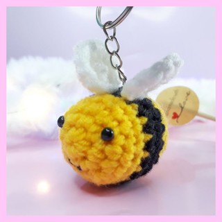 Móc khóa con ếch, móc khóa len, móc khóa handmade