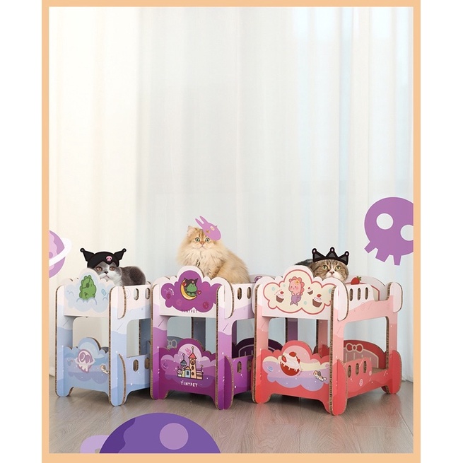 Giường tầng cào móng cho mèo ✨