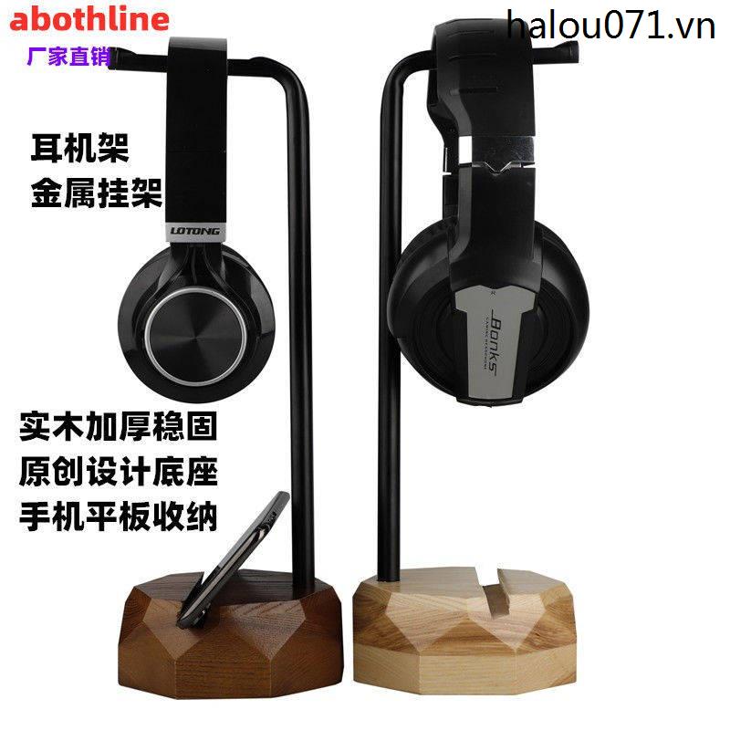 Giá Đỡ Tai Nghe Bluetooth Bằng Gỗ Trơn Tiện Lợi