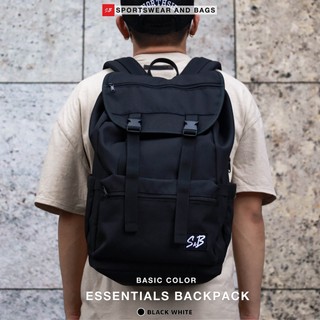 Essentials Backpack balo chính hãng thương hiệu S&B màu đen