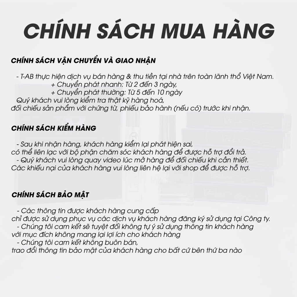 Nước Hoa Nữ T-AB Paris Miss  Nhẹ Nhàng, Ngọt Ngào, Nữ Tính