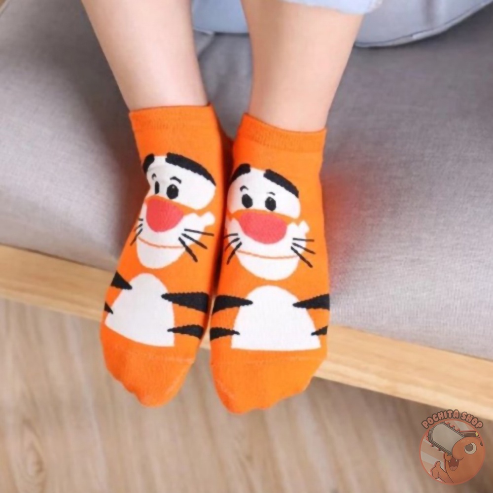 Vớ In Họa Tiết Hoạt Hình Disney Đáng Yêu, Tất Ngắn Cổ Cotton Phong Cách Hoạt Hình Mềm Mại Cho Nam Nữ Mùa Hè Thu Đông