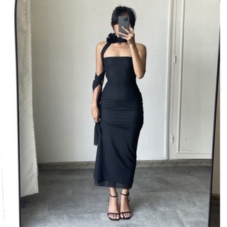 ĐẦM LƯỚI HOA HỒNG ĐEN ( phiên bản có s,m,l tương đương xs,s,m)