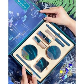 Set trang điểm 8 món phấn phủ, kem nền và che khuyết , son siêu đẹp sang chảnh
