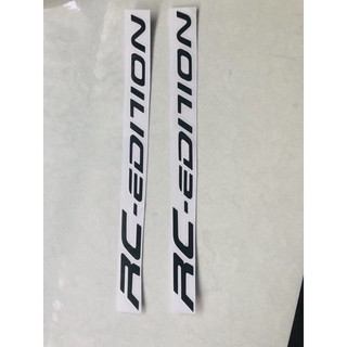 Tem dán phuộc trước rc - edition đen decal