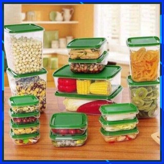  SÉT 17 hộp nhựa đựng trong tủ lạnh hộp đựng thực phẩm  đồ dùng nhà bếp 