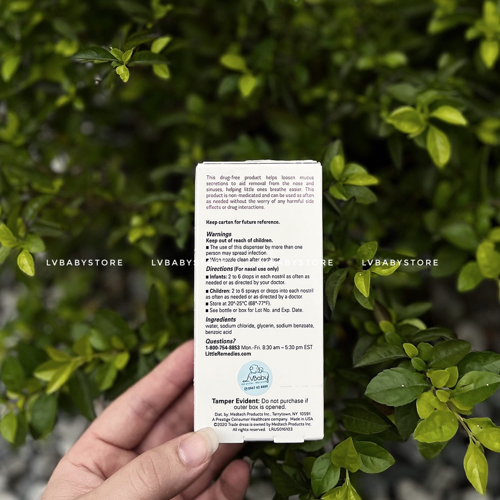 Nhỏ Mũi Little Rememdies - Giảm NGHẸT MŨI, SỔ MŨI, VIÊM MŨI 0m+