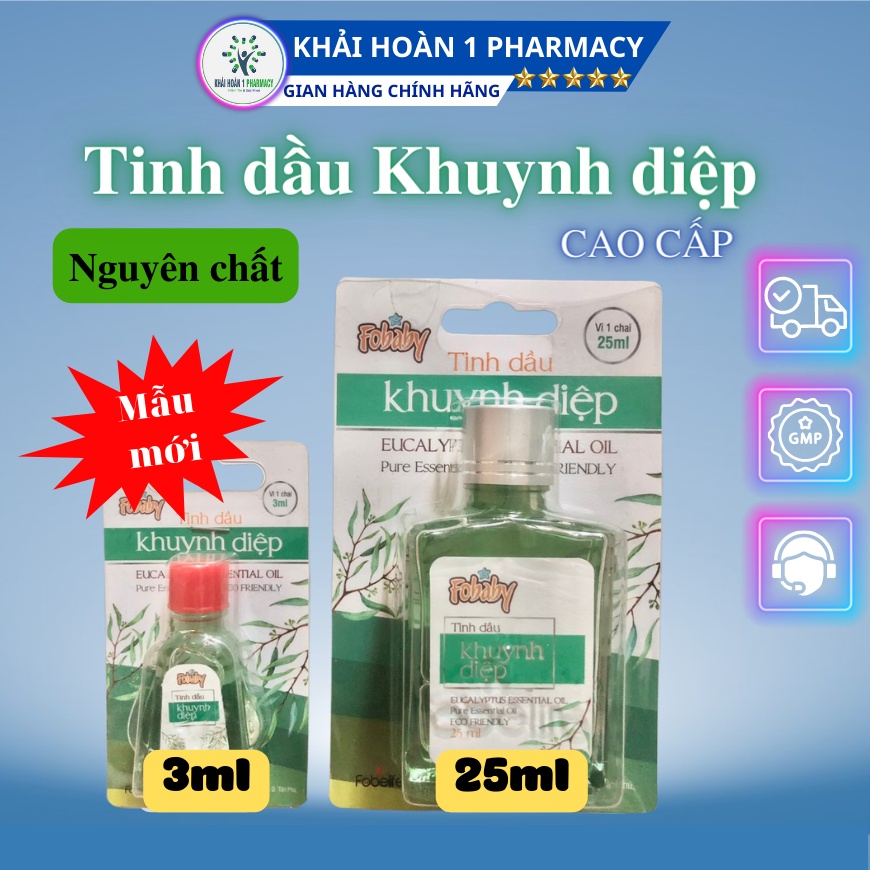 Tinh dầu KHUYNH DIỆP cao cấp Fobaby (25ml)
