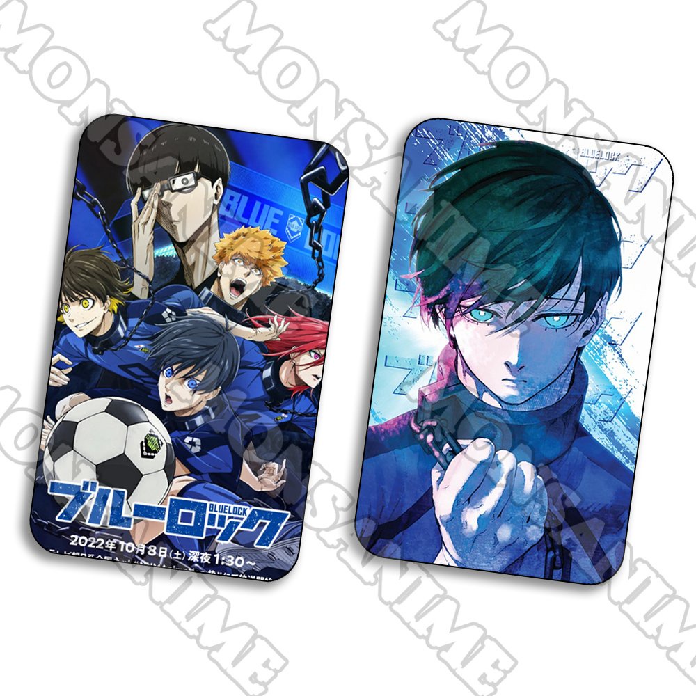 Ảnh card bo góc in hình BLUE LOCK Tiề n đạo số 1 ver Vệt màu thẻ bo viền 5*8cm anime chibi sưu tầm 1 tấm
