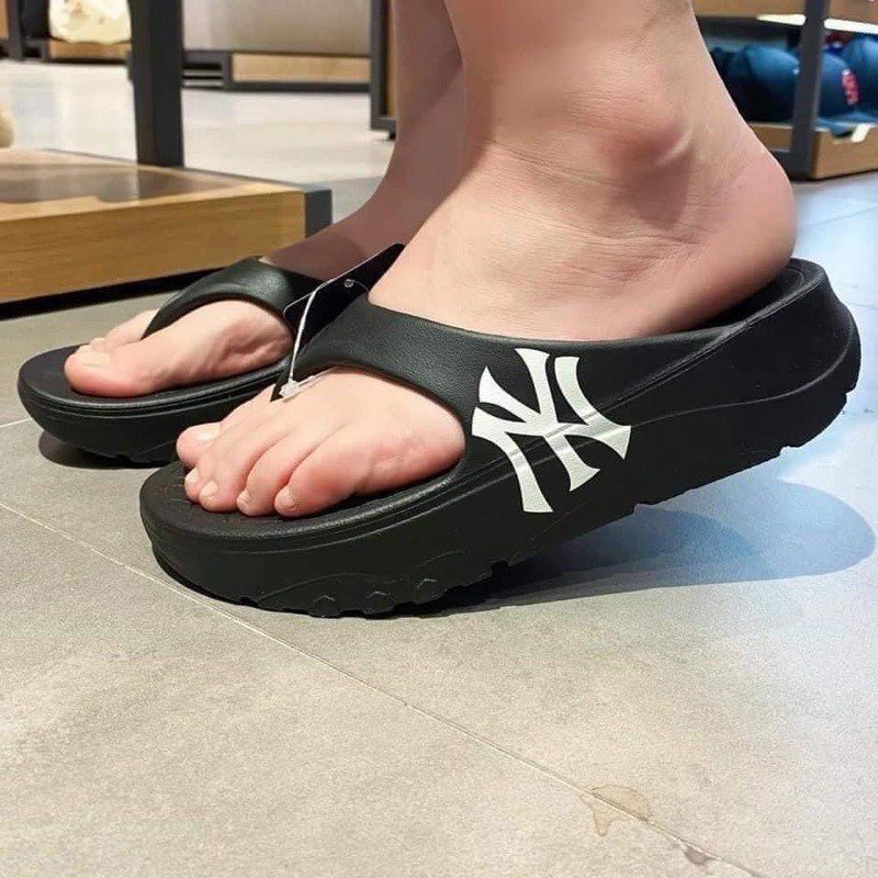 Dép xỏ ngón nữ NY unisex đế cao 5cm, dép kẹp nữ đúc nguyên khối thời trang mẫu mới năm nay