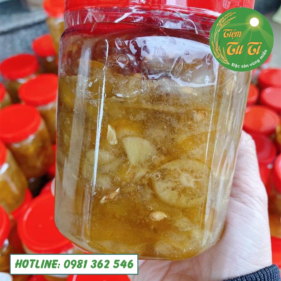 CHANH MUỐI ĐƯỜNG PHÈN hũ 1kg - Ngọt Thanh Mát