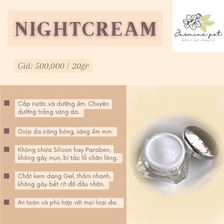 Jasmine pot - nightcream - kem dưỡng ẩm chuyên sâu