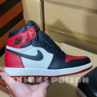Giày air jordan 1 retro high ‘bred toe'