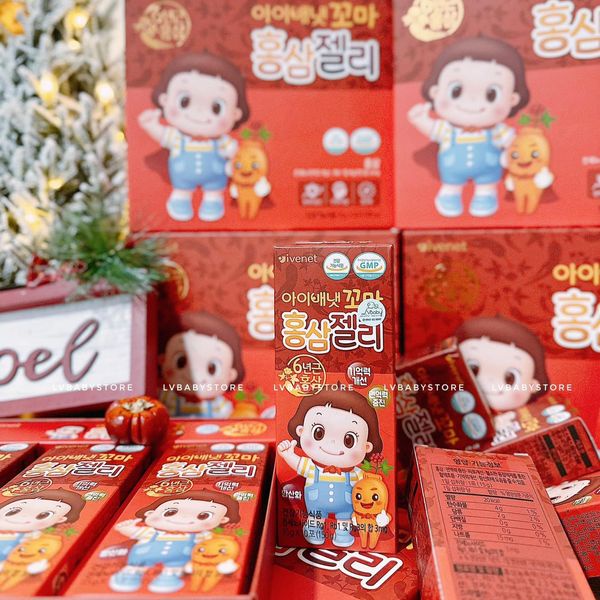 Thạch hồng sâm Ivenet Hàn Quốc cho bé hộp 30 gói