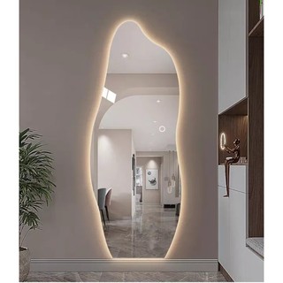 Gương đèn led hắt sau quả núi cao cấp tặng kèm viền mạ crom cao cấp