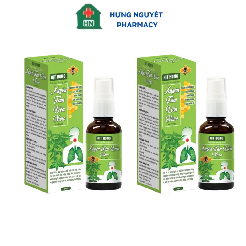 Xịt họng Xuyên Tâm Liên Keo Ong Xanh