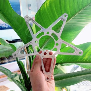 Lòng đĩa ngôi sao 3d gắn đĩa raider, satria đi bánh căm đùm su_lòng ngôi sao 4 lỗ cnc sắc xảo