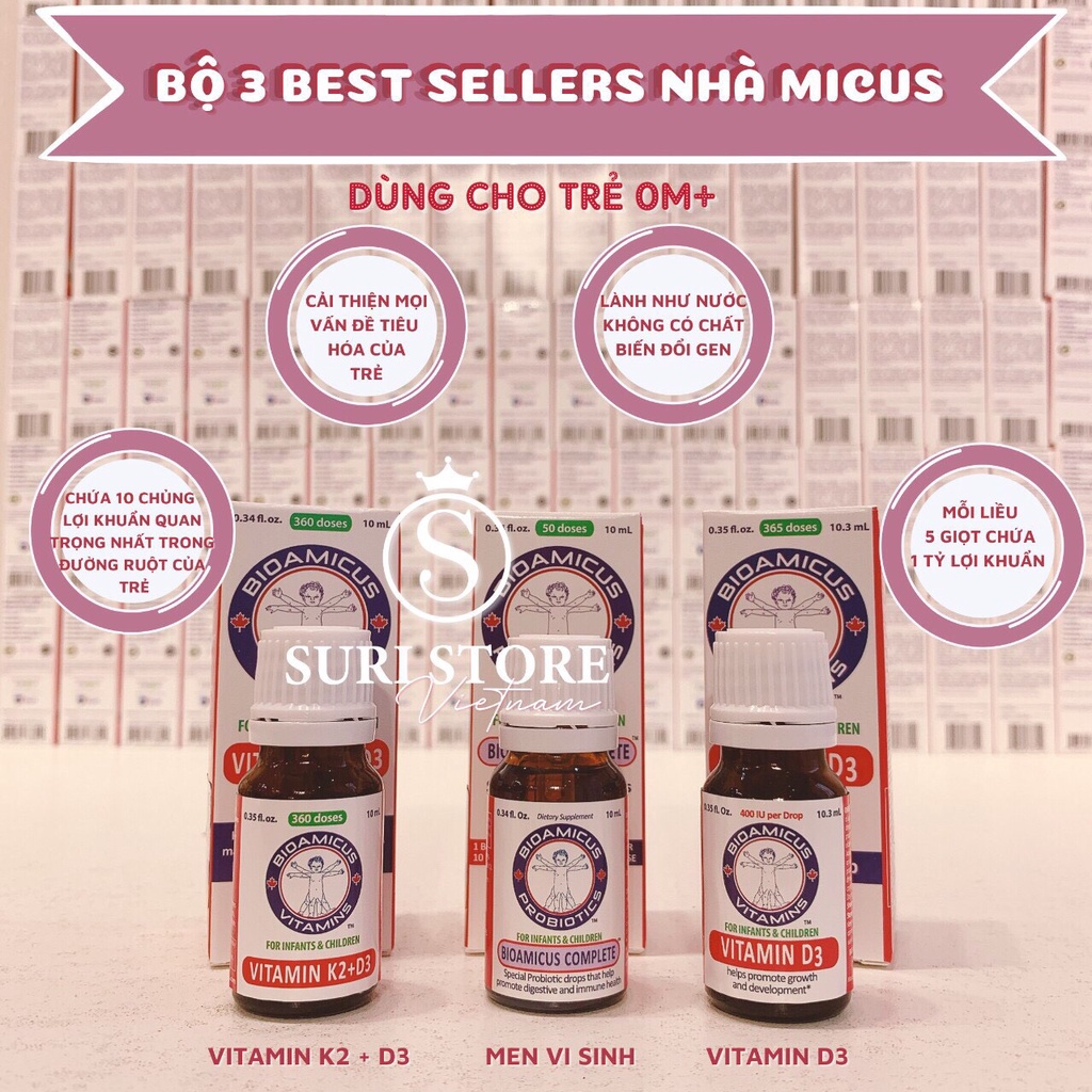 Vitamin D3 Bioamicus Canada dạng giọt 10.3ml