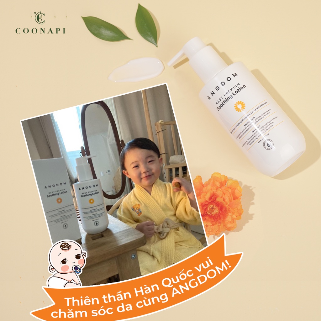 Sữa Dưỡng Ẩm Cho Bé ANGDOM Thiên Nhiên Chiết Xuất Hoa Cúc Xu Xi ANGDOM Baby Premium Soothing Lotion 200ml