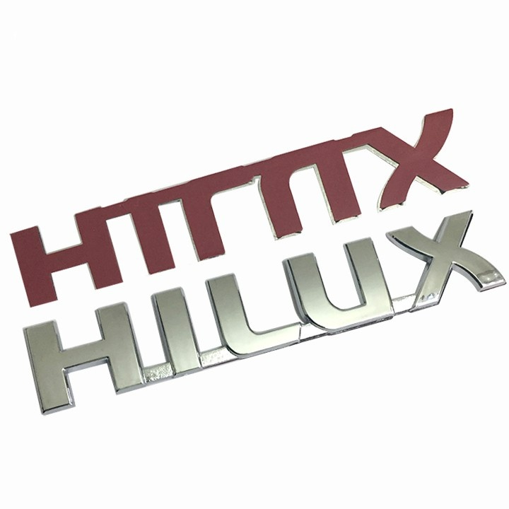 Tem Dán Logo Chữ Hilux Trang Trí Ngoại Thất Bán Tải Toyota